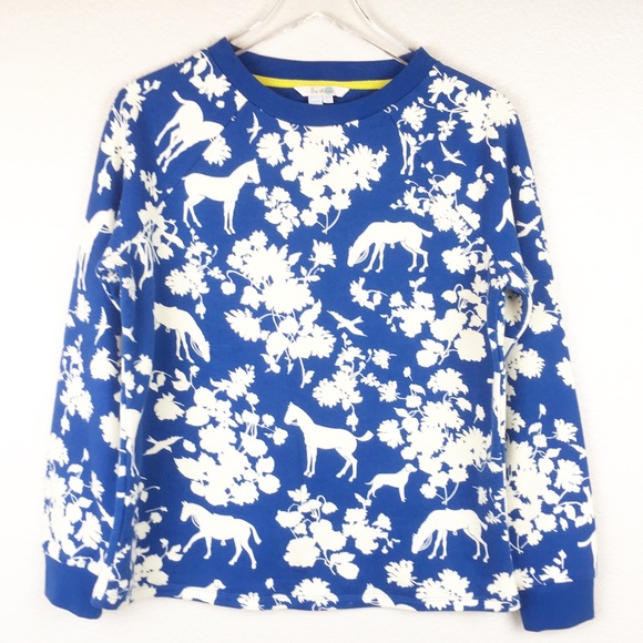 Boden Tops - Boden Horse, Dog, & Floral Cozy Sweat Shirt